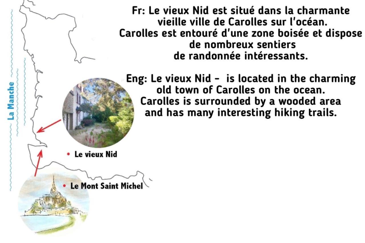 "Le Vieux Nid" Villa Carolles Buitenkant foto